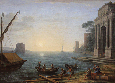 A Seaport at Sunrise Claude Lorrain